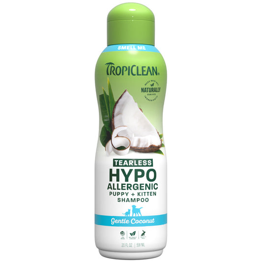 TropiClean Tearless Hypoallergenic Puppy and Kitten Shampoo - 20 fl oz.