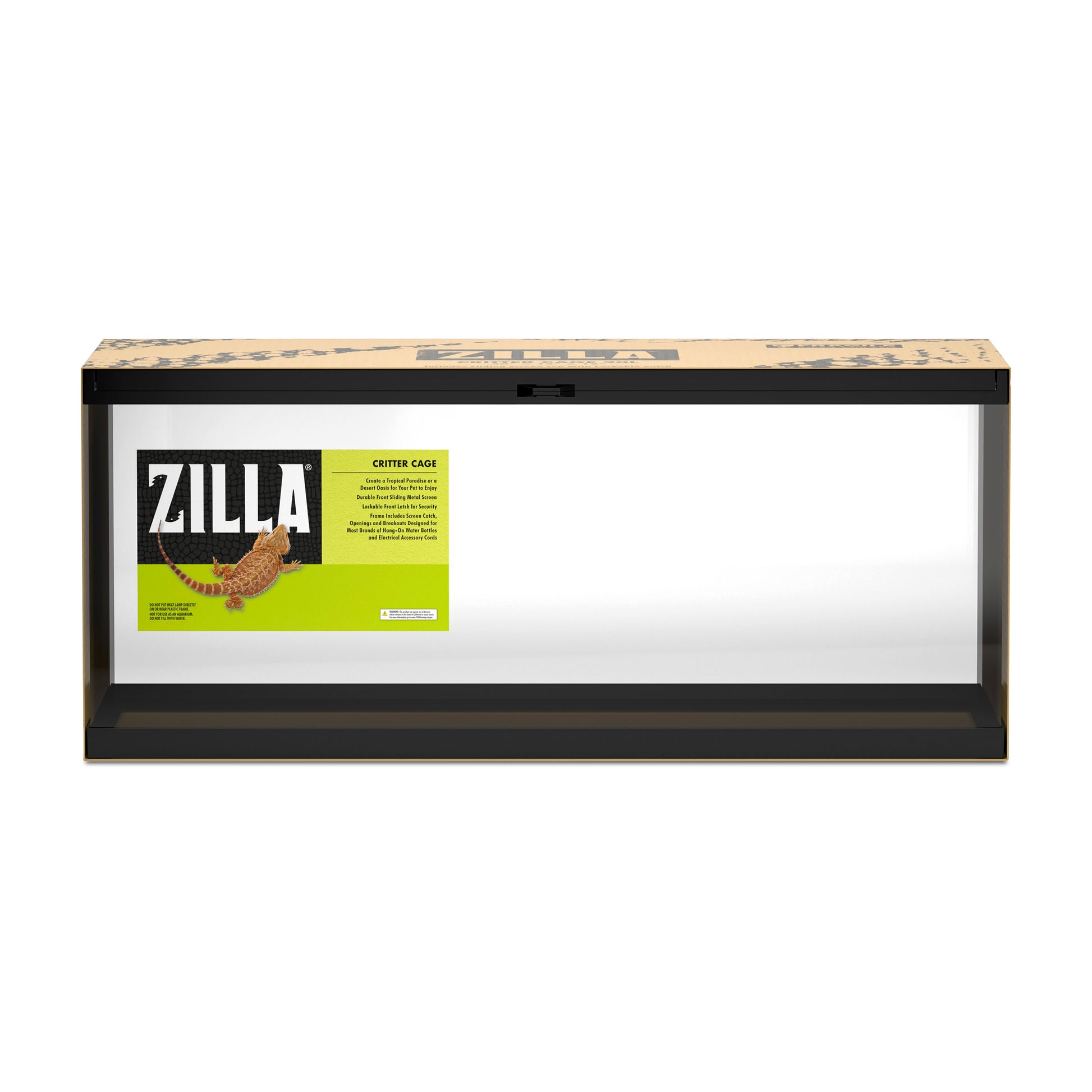 Zilla Critter Cage Reptile Terrarium - 1ea/20 gal, Long
