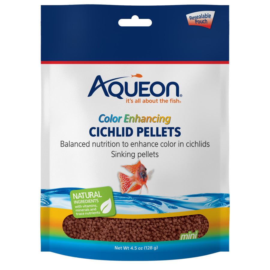 Aqueon Cichlid Food Color Enhancing Fish Food