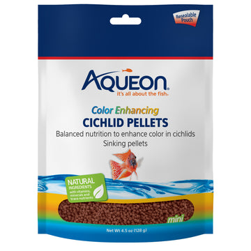 Aqueon Cichlid Food Color Enhancing Fish Food