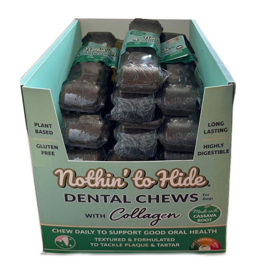 Fieldcrest Farms Nothin' to Hide Dental Wave Collagen Dog Chew Display