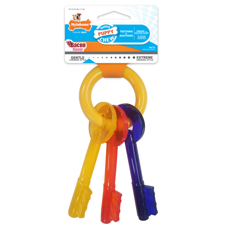 Nylabone Puppy Chew Teething Keys Dog Chew Toy