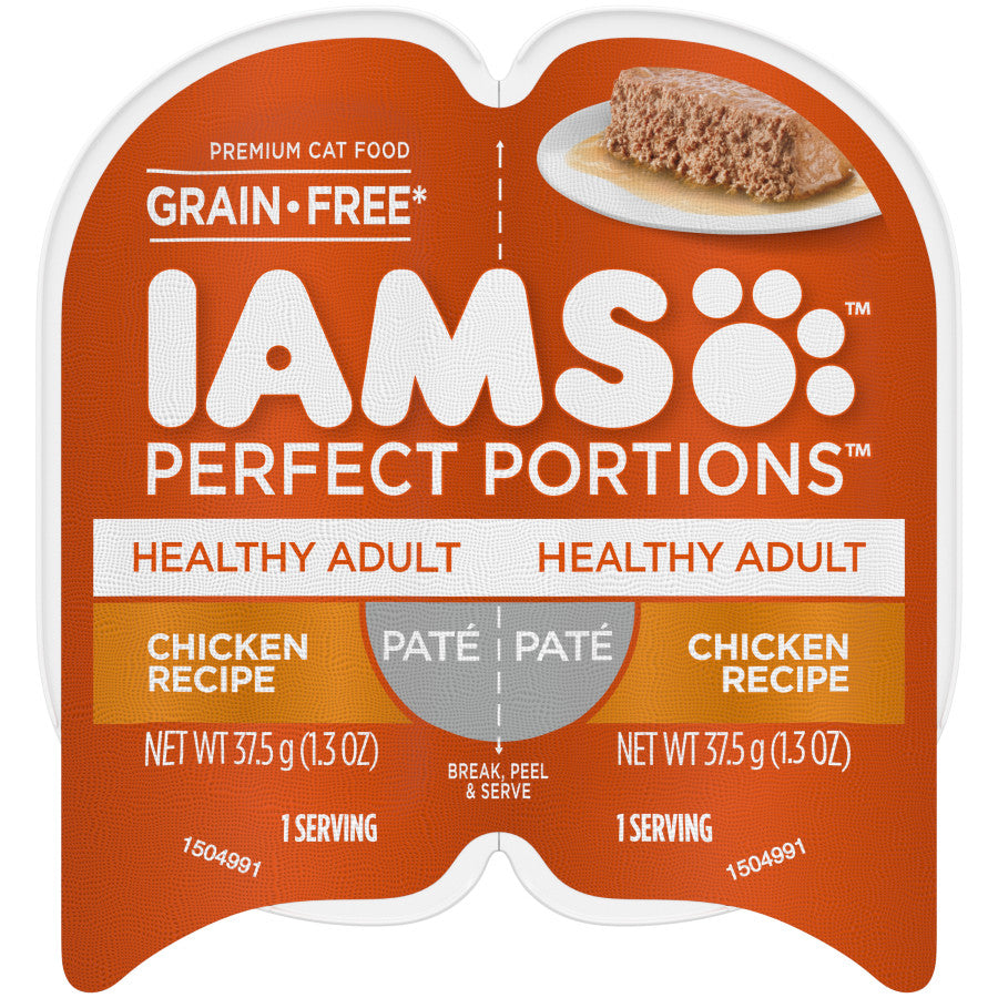 IAMS Perfect Portions Grain Free Healthy Paté Adult Wet Cat Food