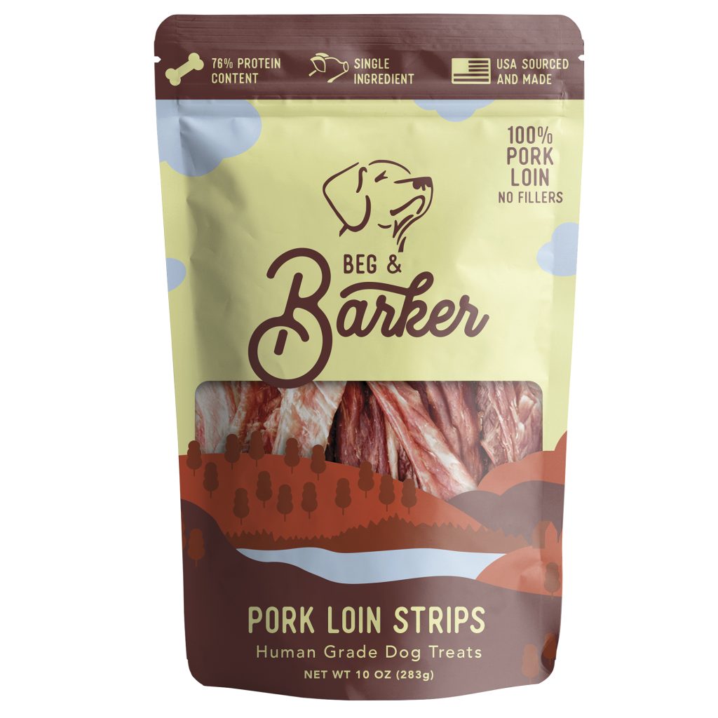Beg and Barker Pork Loin Strip Dog Treats