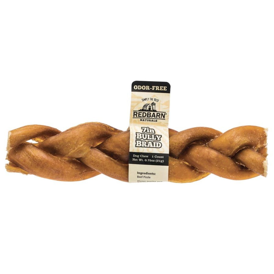Redbarn Pet Products Odor-Free Braided Bully Stick Dog Chew