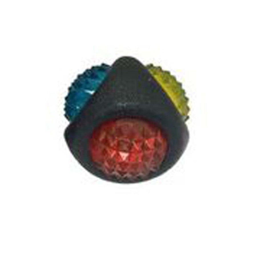 Multipet Ruff Enuff TPR Dental Diamond Ball w/LED Light Dog Toy