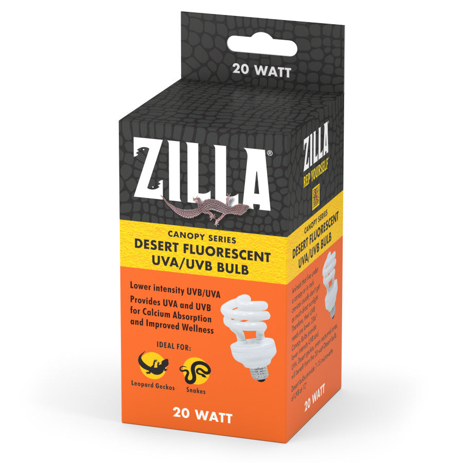 Zilla Canopy Series Fluorescent UVB/UVA Bulbs