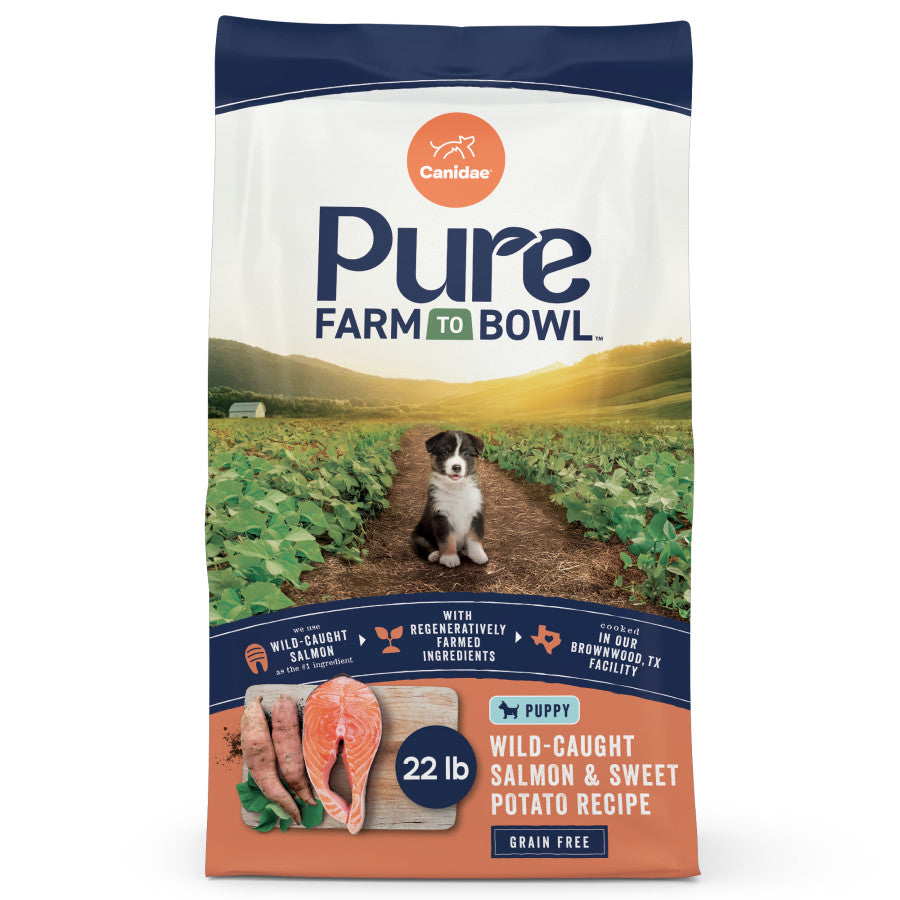 CANIDAE PURE Farm To Bowl Grain-Free LID Dry Puppy Food