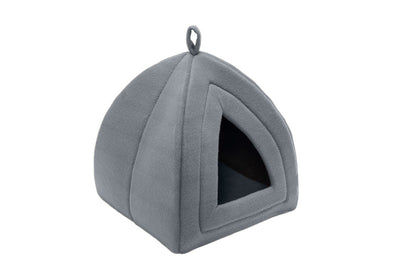 Fur Haven Pet Products Fleece Pet Tent - Heather Gray - 13 in x 13 in.