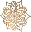 Lawn and Pets Christmas Wood Snow Flakes Design 82