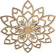 Lawn and Pets Christmas Wood Snow Flakes Design 88