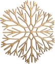 Lawn and Pets Christmas Wood Snow Flakes Design 52