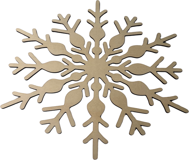 Lawn and Pets Christmas Wood Snow Flakes Design 11