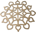 Lawn and Pets Christmas Wood Snow Flakes Design 15