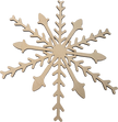 Lawn and Pets Christmas Wood Snow Flakes Design 18