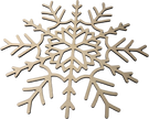 Lawn and Pets Christmas Wood Snow Flakes Design 19