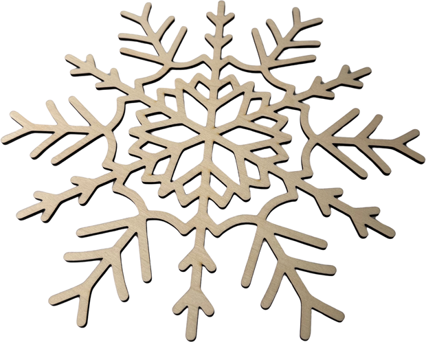 Lawn and Pets Christmas Wood Snow Flakes Design 19