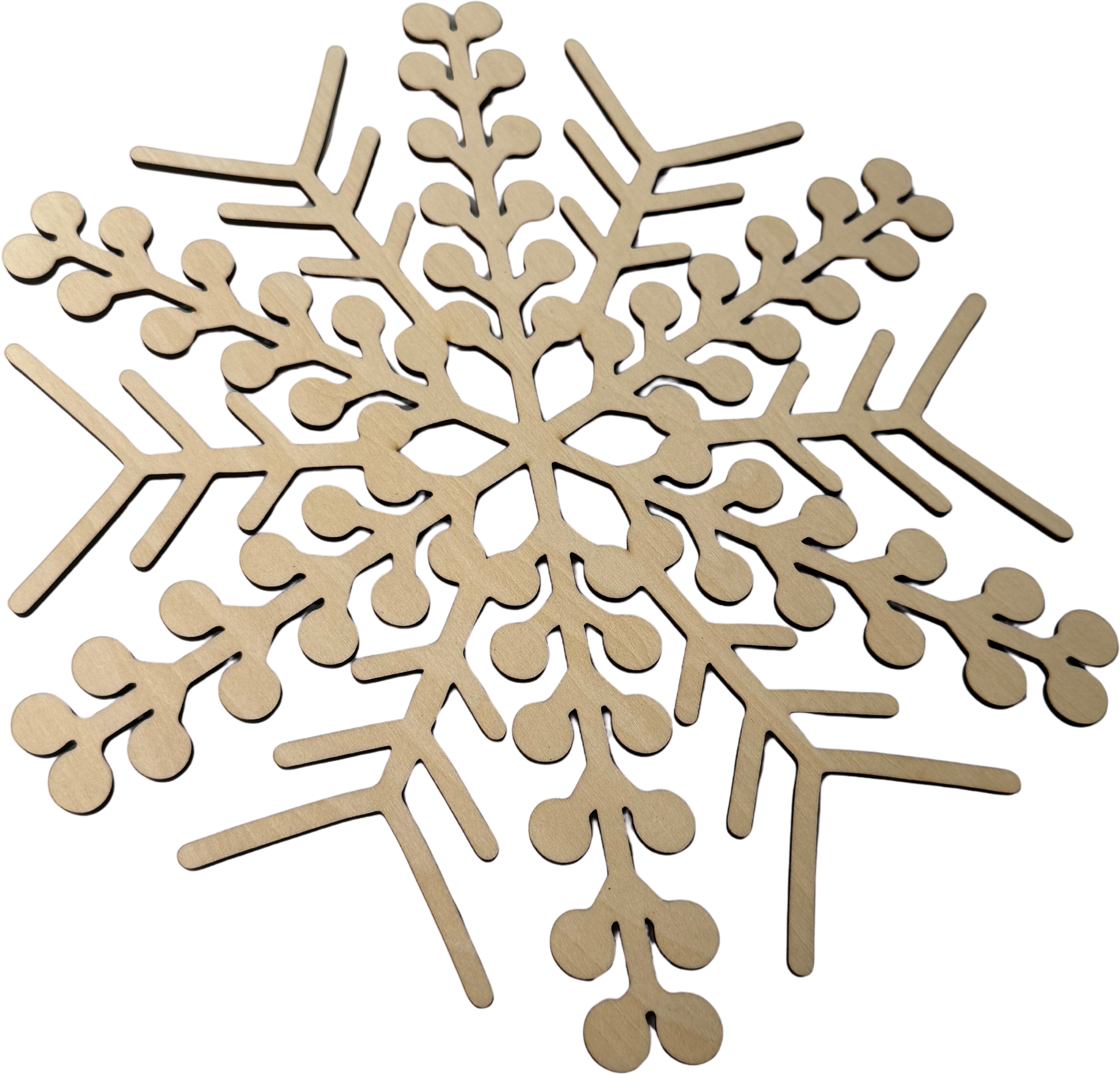 Lawn and Pets Christmas Wood Snow Flakes Design 20