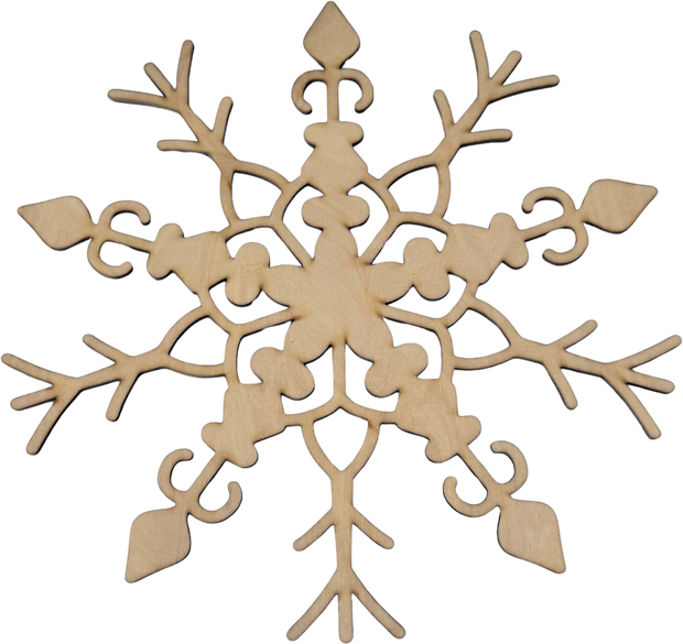 Lawn and Pets Christmas Wood Snow Flakes Design 24