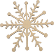 Lawn and Pets Christmas Wood Snow Flakes Design 27