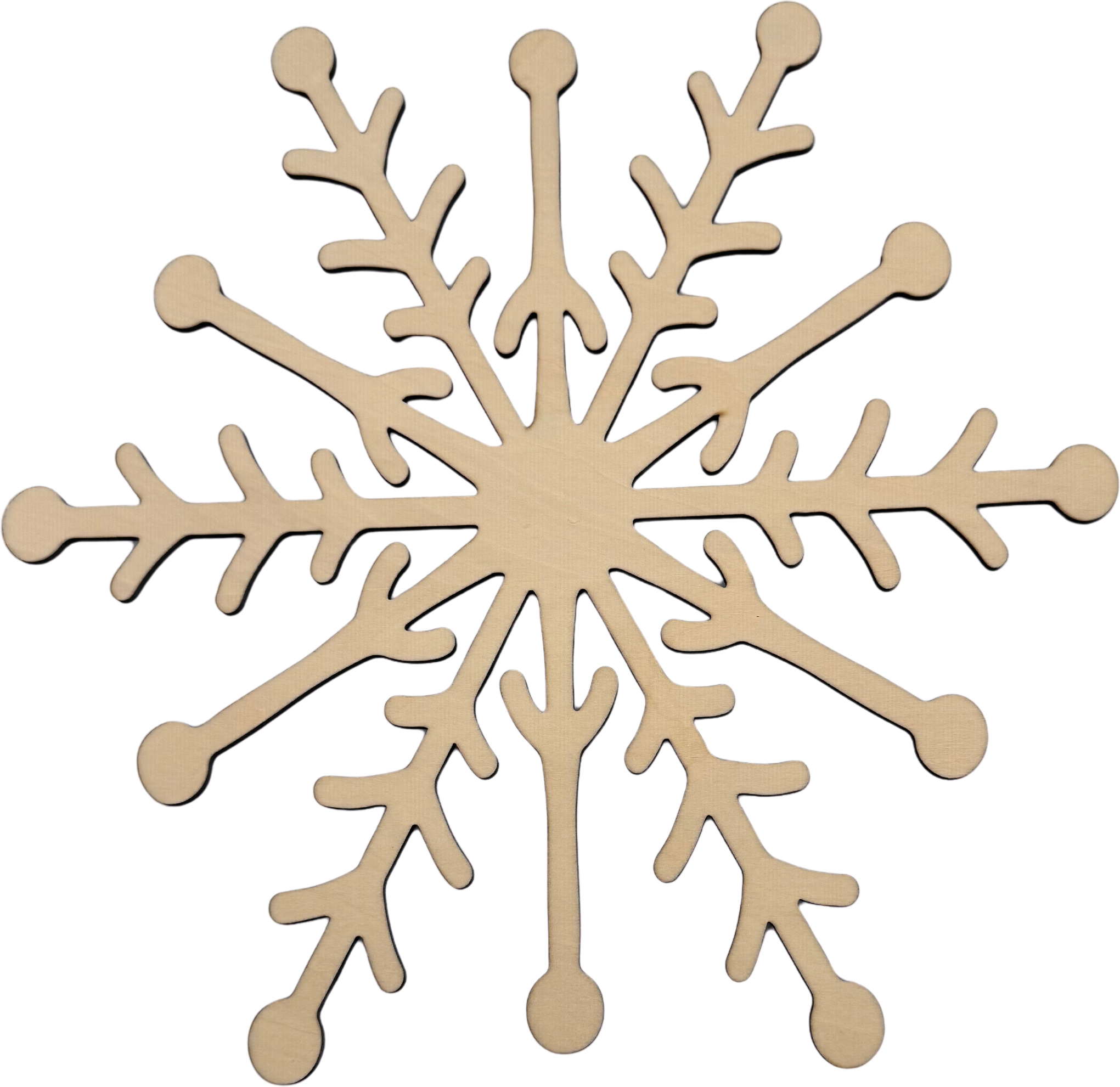 Lawn and Pets Christmas Wood Snow Flakes Design 27