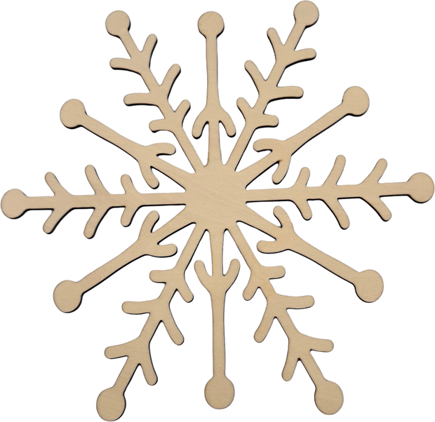 Lawn and Pets Christmas Wood Snow Flakes Design 27