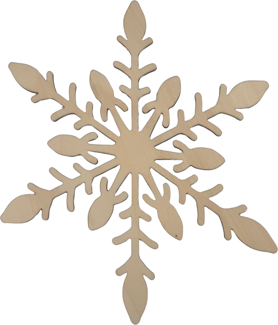 Lawn and Pets Christmas Wood Snow Flakes Design 25