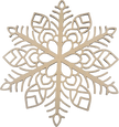 Lawn and Pets Christmas Wood Snow Flakes Design 46