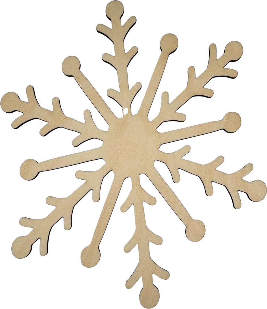 Lawn and Pets Christmas Wood Snow Flakes Design 29