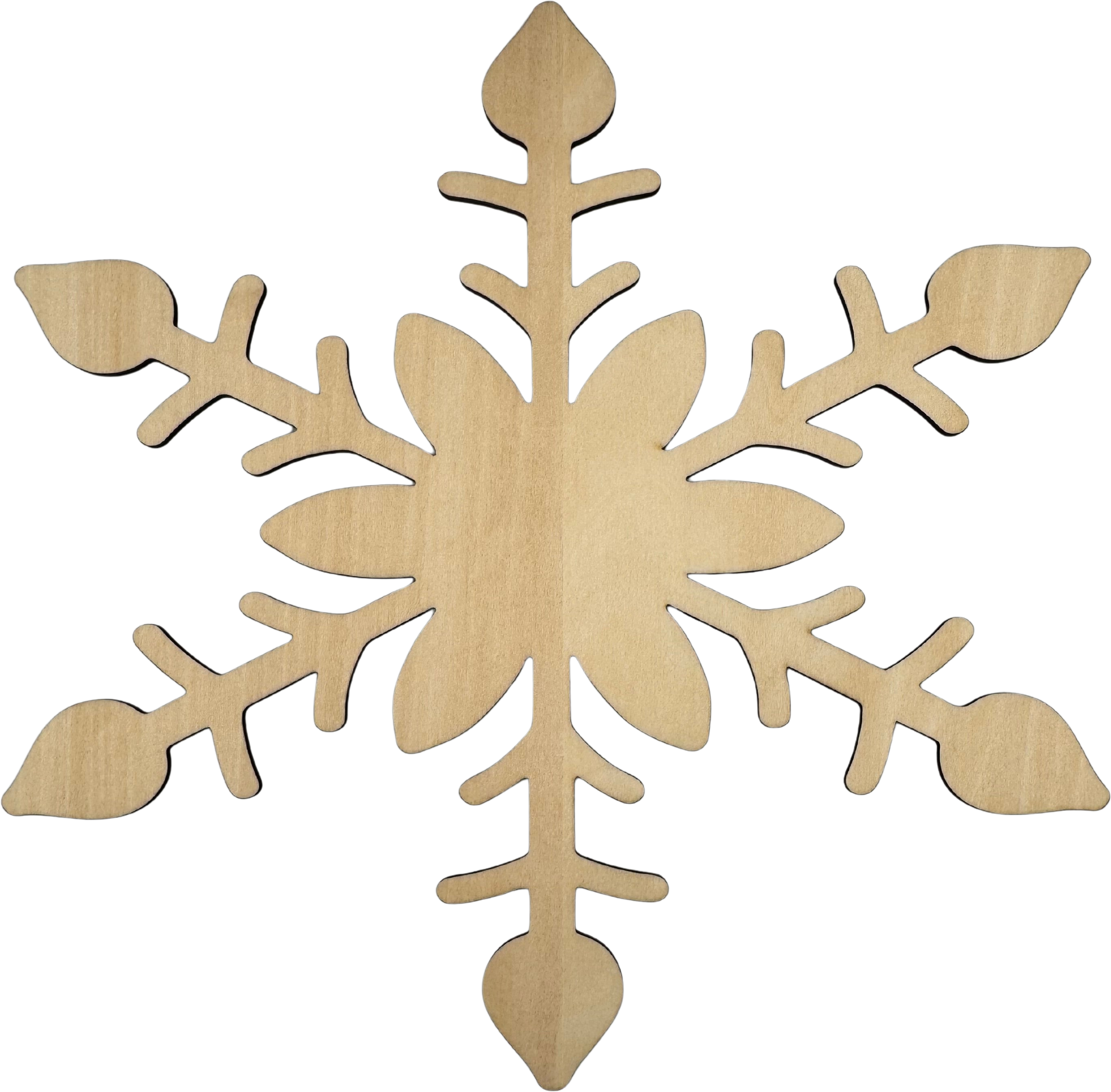 Lawn and Pets Christmas Wood Snow Flakes Design 30