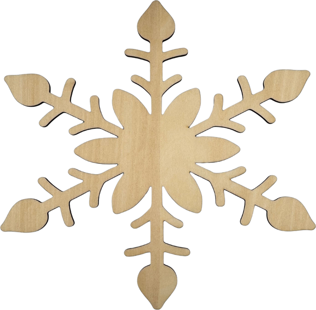 Lawn and Pets Christmas Wood Snow Flakes Design 30