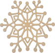 Lawn and Pets Christmas Wood Snow Flakes Design 31