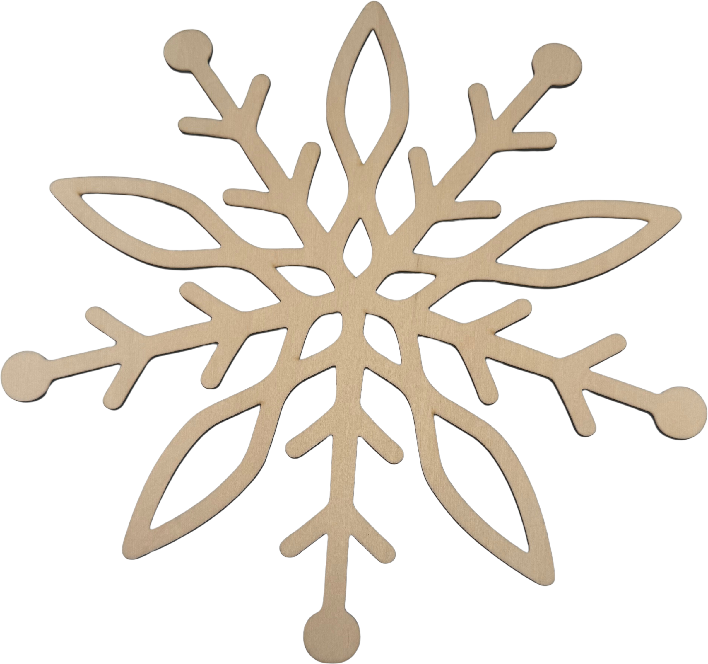 Lawn and Pets Christmas Wood Snow Flakes Design 32