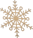 Lawn and Pets Christmas Wood Snow Flakes Design 33