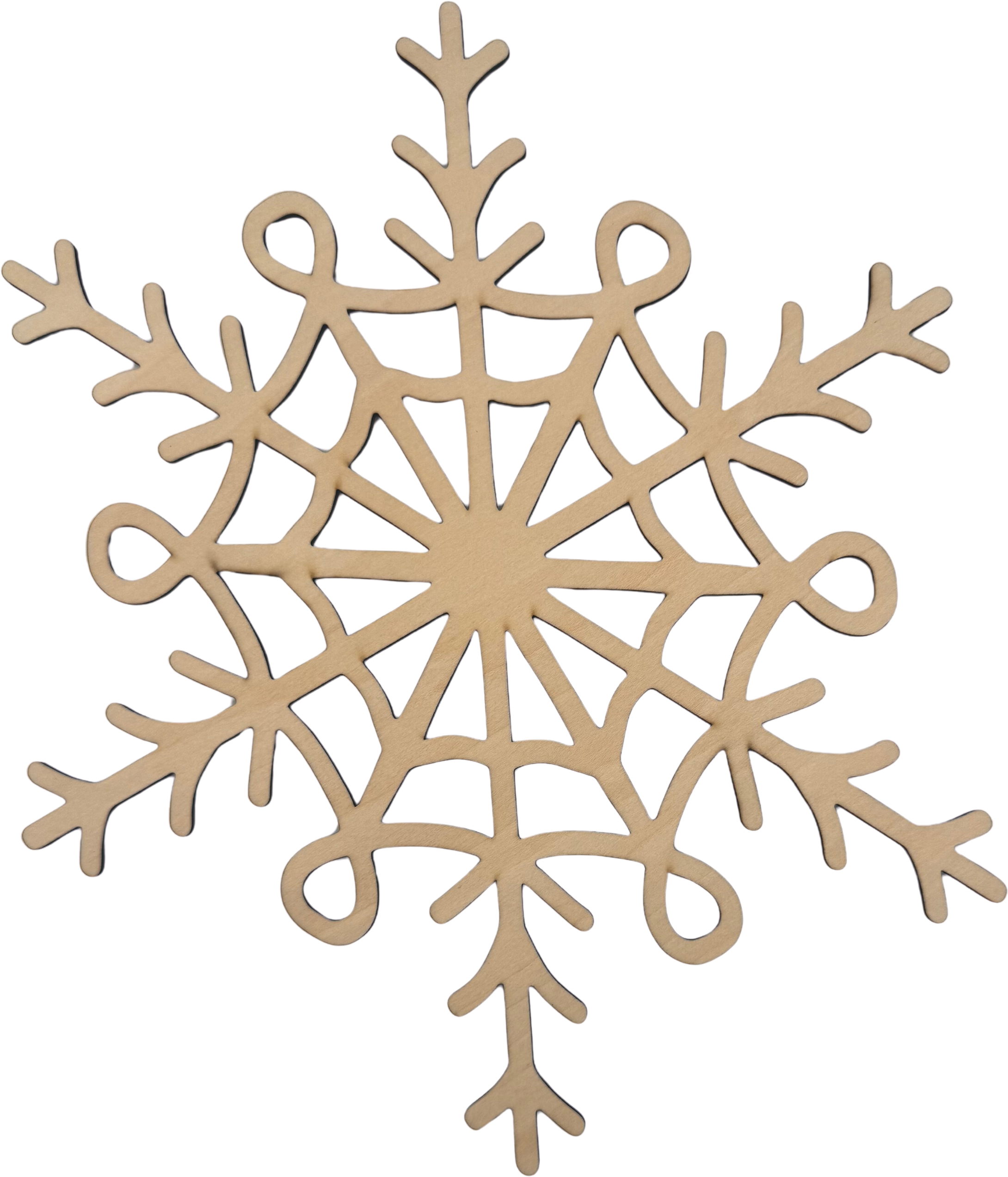 Lawn and Pets Christmas Wood Snow Flakes Design 33