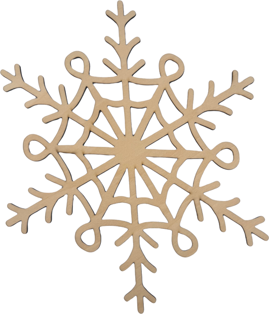 Lawn and Pets Christmas Wood Snow Flakes Design 33