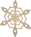 Lawn and Pets Christmas Wood Snow Flakes Design 34