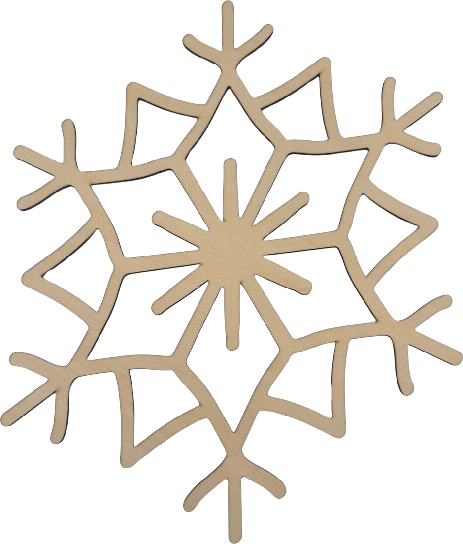 Lawn and Pets Christmas Wood Snow Flakes Design 35