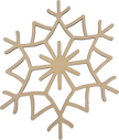 Lawn and Pets Christmas Wood Snow Flakes Design 35