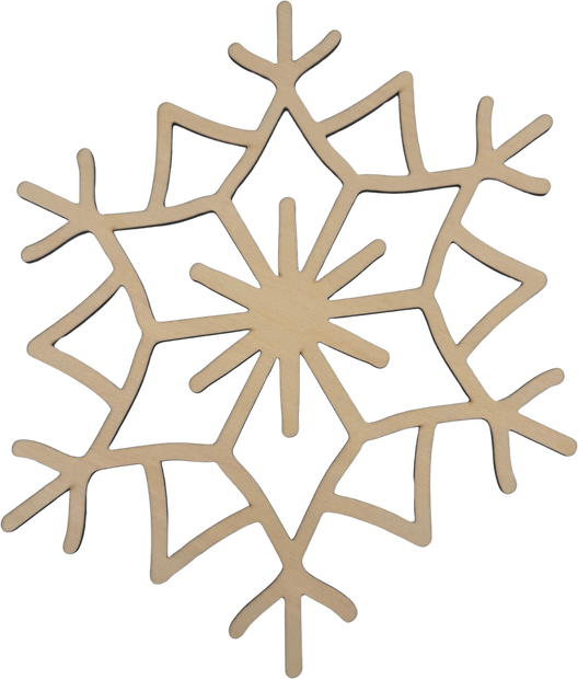 Lawn and Pets Christmas Wood Snow Flakes Design 35