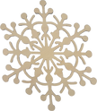 Lawn and Pets Christmas Wood Snow Flakes Design 37