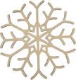 Lawn and Pets Christmas Wood Snow Flakes Design 38