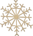 Lawn and Pets Christmas Wood Snow Flakes Design 39