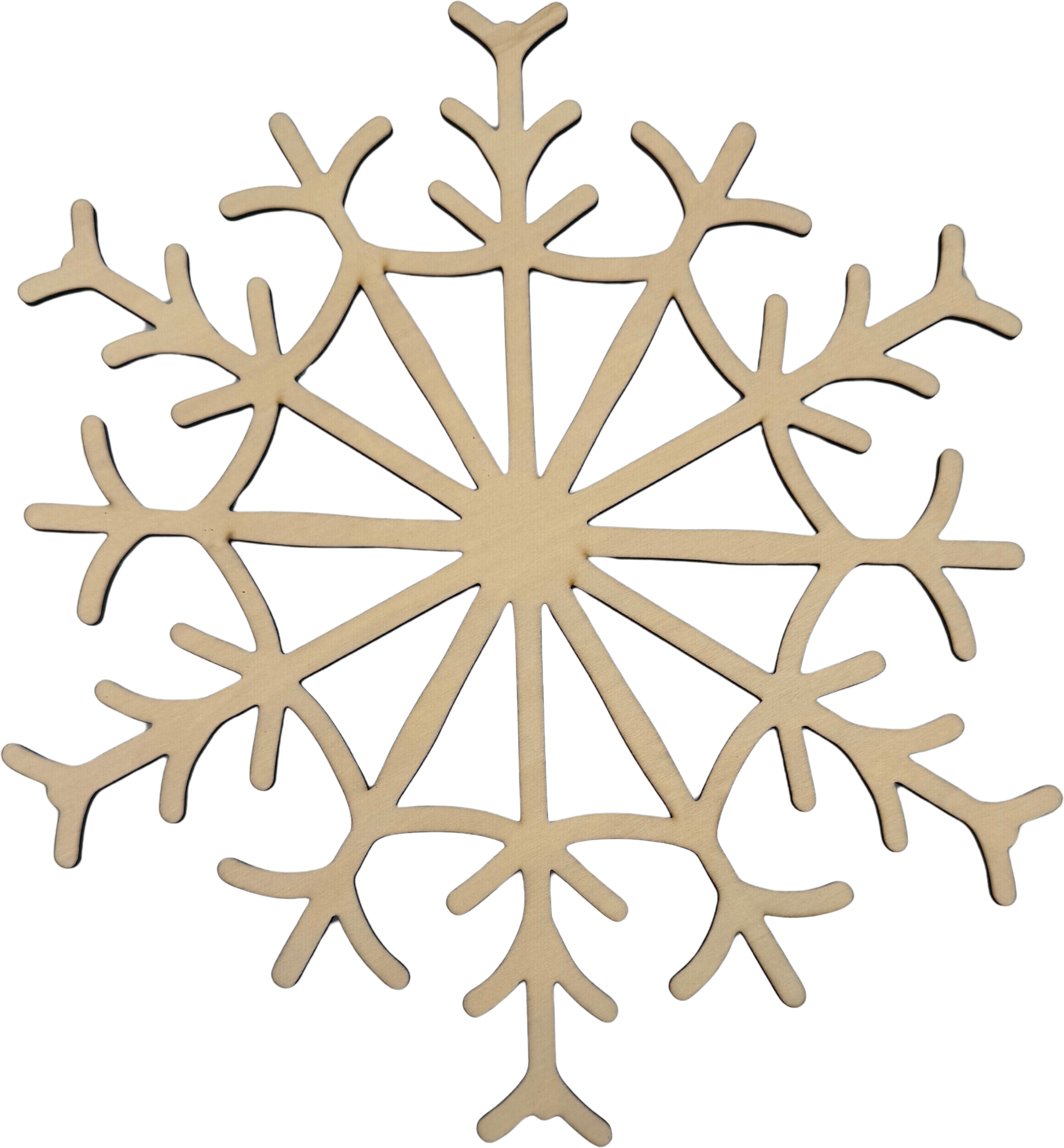 Lawn and Pets Christmas Wood Snow Flakes Design 39