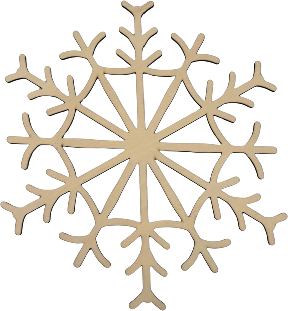 Lawn and Pets Christmas Wood Snow Flakes Design 39