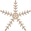 Lawn and Pets Christmas Wood Snow Flakes Design 40