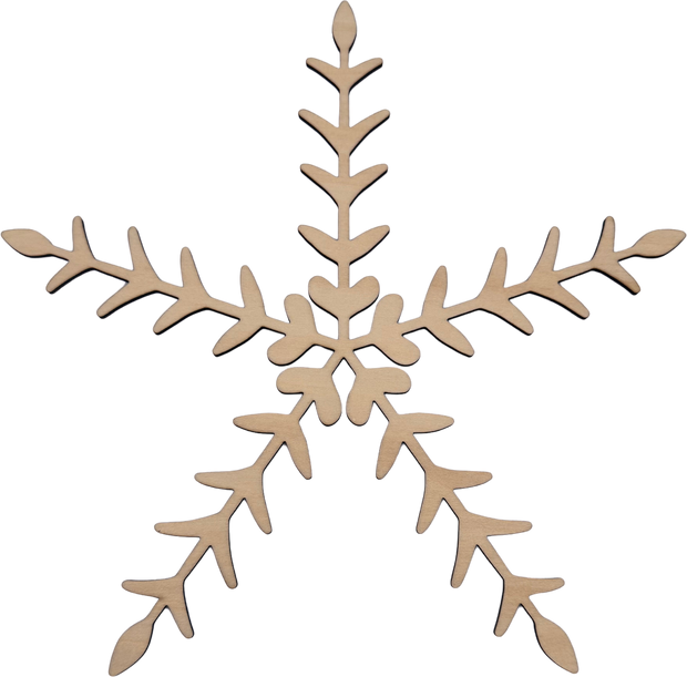 Lawn and Pets Christmas Wood Snow Flakes Design 40