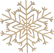 Lawn and Pets Christmas Wood Snow Flakes Design 42