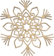 Lawn and Pets Christmas Wood Snow Flakes Design 44