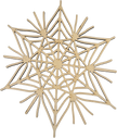 Lawn and Pets Christmas Wood Snow Flakes Design 48